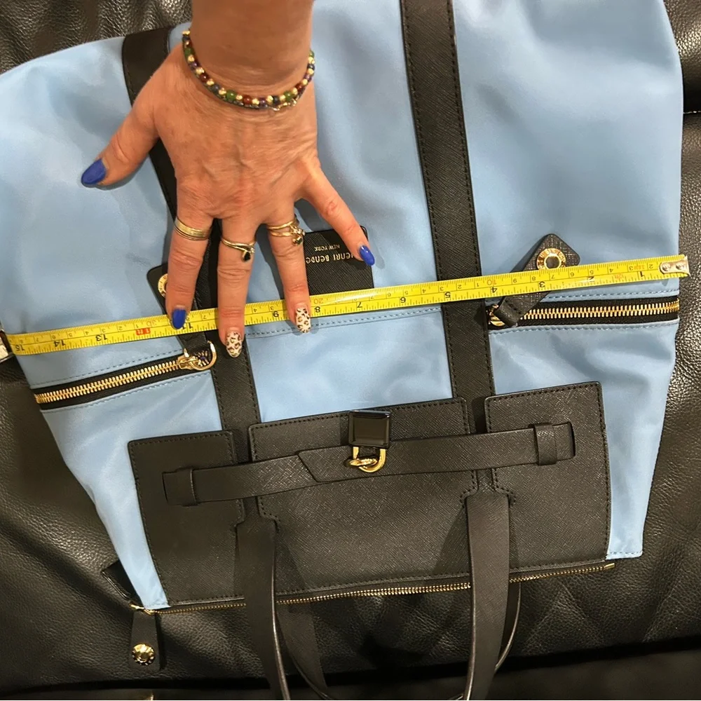 Henri Bendel Black and Blue Bag/ Backpack - Picture 7 of 16